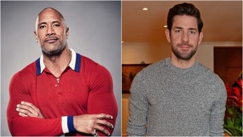 Dwayne Johnson Reacts to John Krasinski Sending Him Naked Photos From Inside His Personal Gym