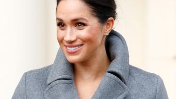 Meghan Markle's Baby Bump Is on Full Display as She Brings the Holiday Cheer to Nursing Home