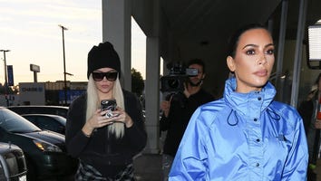 Kim Kardashian Looks Incredible in Skin-Tight Rubber Leggings With Sister Khloe