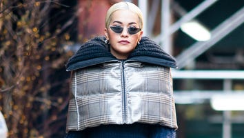 Rita Ora Takes the Puffer Coat Trend to New Heights in Unique Matching Set