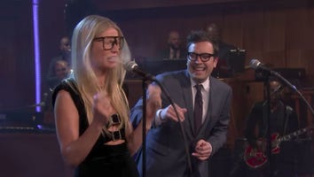 Gwyneth Paltrow Gets Sprayed in the Face While Attempting to Perform an Ariana Grande Song