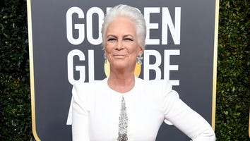 Jamie Lee Curtis Stuns With Icy White Hair and Matching Dress at 2019 Golden Globes