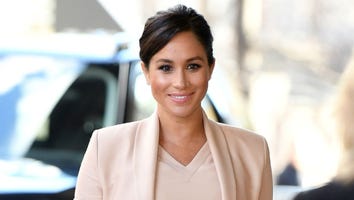 Meghan Markle Glows in Stunning Maternity Dress and Minimal Makeup