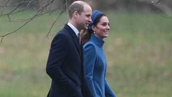 Kate Middleton Wears Royal Blue While Attending Church Service With Queen Elizabeth and Prince William