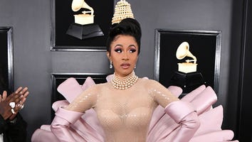 Cardi B Slays in Dramatic Ensemble and Headpiece at 2019 GRAMMYs