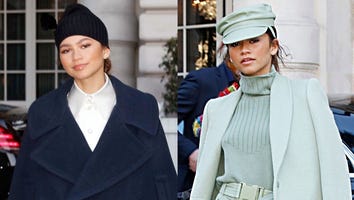 Zendaya Slays Paris Fashion Week in Mint Monochrome and Mary Poppins-Inspired Looks
