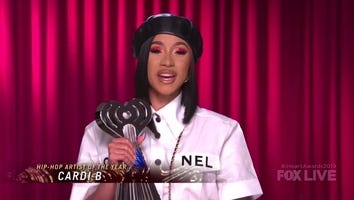 Cardi B Licks Her Trophy While Accepting Hip-Hop Artist of the Year at 2019 iHeartRadio Music Awards
