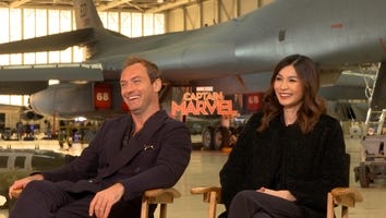 'Captain Marvel': Jude Law and Gemma Chan (Full Interview)