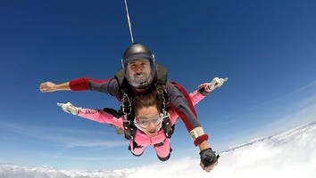 Watch 'Bachelorette' Stars Becca Kufrin and Garrett Yrigoyen Jump Out of a Plane! (Exclusive)