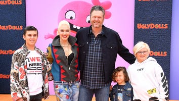 Gwen Stefani Poses With Kids and Blake Shelton at 'UglyDolls' Premiere