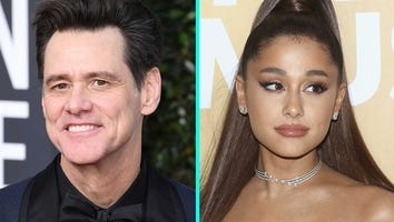 Ariana Grande Embraces Jim Carrey as She Films 'Kidding' Guest Appearance: 'There Aren't Words'