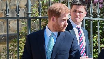Prince Harry Shows Up to Easter Service With Family Ahead of Royal Baby's Birth