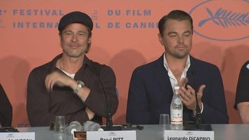 'Once Upon a Time in Hollywood' Stars Brad Pitt and Leo DiCaprio Are Old Friends at Cannes Photocall