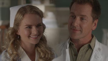 'When Calls the Heart': Carson and Faith Flirt at Work! (Exclusive)