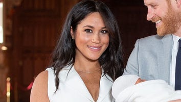 Meghan Markle Wears Her Go-To Dress Style for Baby Reveal -- Shop Her Look!