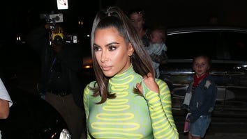 Kim Kardashian Rocks Curve-Hugging Green Mini Dress for 'Rare' Club Outing With All Her Sisters: See the Pics!