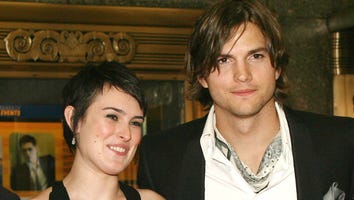 Ashton Kutcher and Former Stepdaughter Rumer Willis Hang Out at Los Angeles Bar