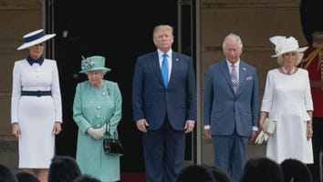 Queen Elizabeth Hosts the Trumps at Buckingham Palace After President's Meghan Markle Controversy