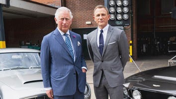 Daniel Craig Welcomes Prince Charles to 'Bond 25' Set