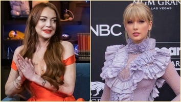 Lindsay Lohan Randomly Comments on Taylor Swift's Album Announcement Livestream