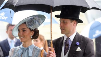 Kate Middleton and Prince William Cozy Up Under Umbrella During Royal Ascot Races