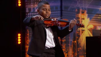 'America's Got Talent': Simon Cowell Celebrates 11-Year-Old Violinist and Cancer Survivor With Golden Buzzer