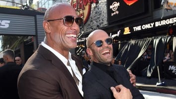 Watch Dwayne Johnson and Jason Statham Totally Embrace Their Bromance on ‘Hobbs & Shaw’ Carpet