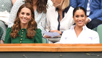 Meghan Markle and Kate Middleton Attend Wimbledon Together to Cheer on Serena Williams