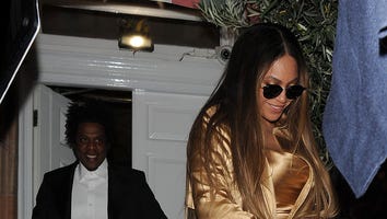 Beyonce Steps Out in All Gold Outfit for 'Lion King' After-Party in London With JAY-Z