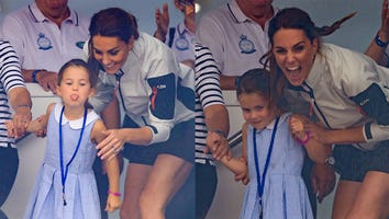 Princess Charlotte Hilariously Sticks Her Tongue Out at the Crowd, Shocks Kate Middleton: Pics!