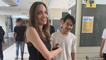 Angelina Holds Back Tears While Dropping Son Maddox Off at College in South Korea