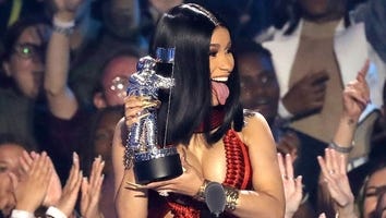 Cardi B Steps Out in Curve-Hugging Dress to Accept 'Best Hip Hop' at 2019 MTV VMAs