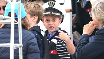 Prince George Toothlessly Cheers on Kate Middleton and Prince William in Boat Race: Pics!