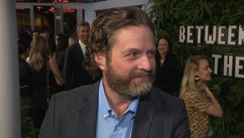 Zach Galifianakis Eats Cake While Discussing 'Between Two Ferns: The Movie'