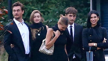 Tyler Cameron Supports Gigi Hadid at Her Grandma's Funeral