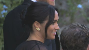 Meghan Markle and Prince Harry Arrive at Designer Misha Nonoo’s Italian Wedding