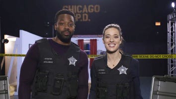 'Chicago P.D.' Stars LaRoyce Hawkins and Marina Squerciati Solve a 'Crime' for ET (Exclusive)