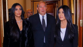Kim and Kourtney Kardashian Have Dinner With Armenian President Armen Sarkissian
