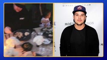 Rob Kardashian Seemingly Resurfaces at Kim Kardashian's Birthday -- Watch!