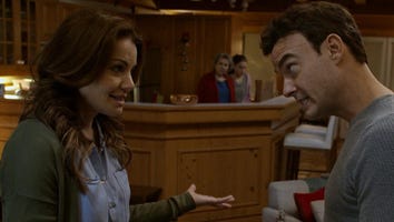 Erica Durance and Robin Dunne Duke It Out for the Right to the 'Christmas Chalet' (Exclusive)