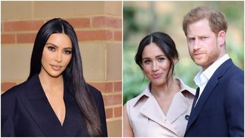 Kim Kardashian Can 'Empathize' With Meghan Markle and Prince Harry Amid Their Struggles in the Spotlight