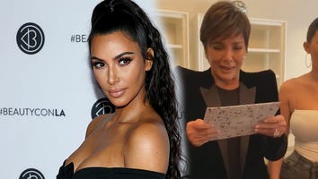 Kim Kardashian Brings Mom Kris Jenner to Tears With This Nostalgic Birthday Gift -- Watch!