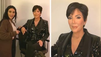 Kim Kardashian Is Obsessed With Kris Jenner's 'Insane' Look-alike Wax Figure