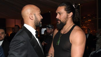 Jason Momoa Rocks Man Bun and Tank Top Inside the 2020 Golden Globes and Fans Can't Get Enough