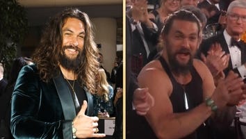 Jason Momoa Swaps His Tux for a Tank Top Inside the Golden Globes!