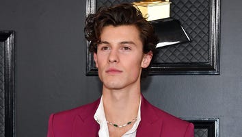 GRAMMYs 2020: Shawn Mendes Arrives Solo in Sleek Maroon Suit