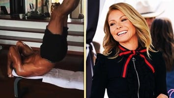 Kelly Ripa Posts 'Extremely Thirsty' Video of Hubby Mark Consuelos Working Out!