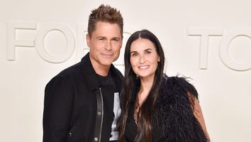 Demi Moore and Rob Lowe Share a Kiss at Fashion Show