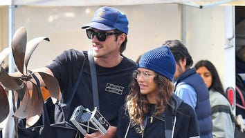 Zendaya and Jacob Elordi Rock Matching Outfits During Flea Market Shopping Trip