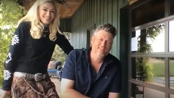Gwen Stefani Gives Blake Shelton a Quarantine Haircut on 'The Tonight Show' With Jimmy Fallon